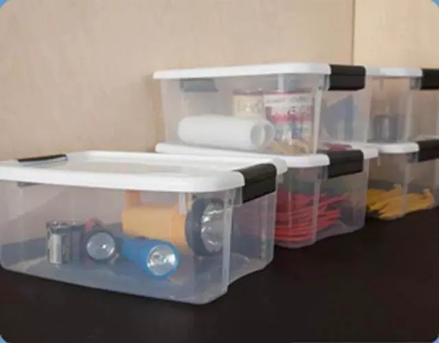 Alt view image 8 of 12 - STERILITE 19849806 Clear/White Storage Tote 18 1/8 in x 12 1/4 in x 7 in H, 1 PK