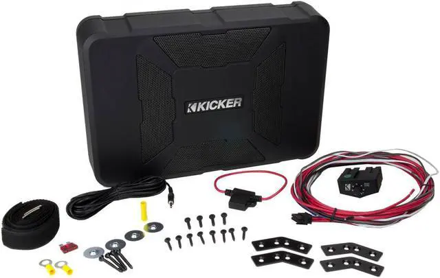 Alt view image 13 of 20 - KICKER 11HS8 8" 150W Hideaway Car Audio Powered Subwoofer Sub Enclosure HS8