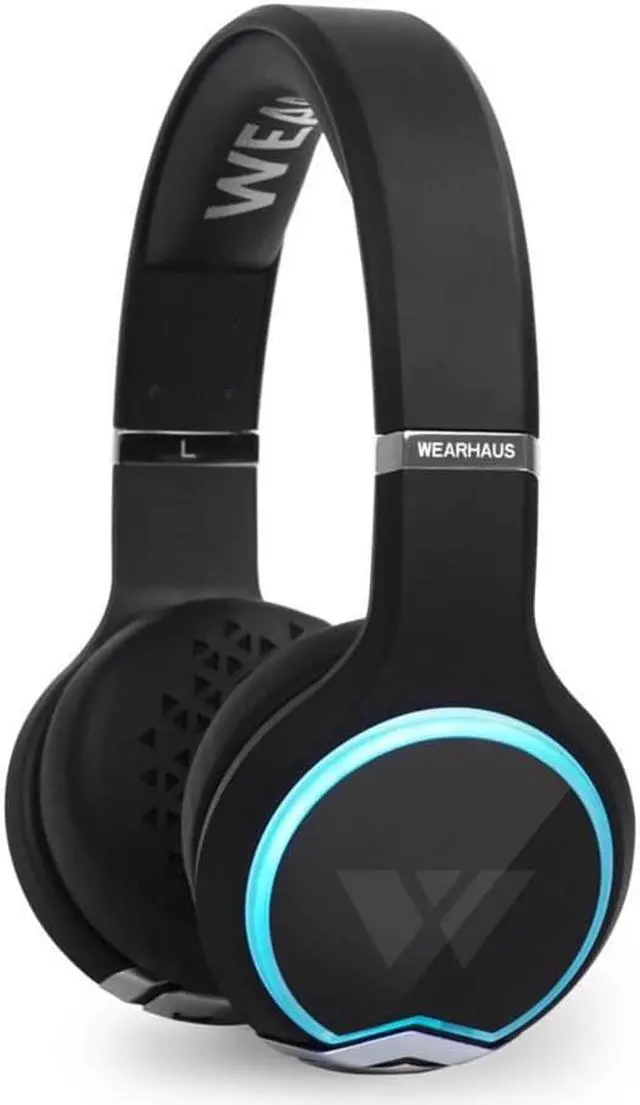 Alt view image 5 of 9 - Wearhaus Arc Bluetooth Headphones with Customizable Lights, Touch Controls, and Wireless Audio Sharing (Black)