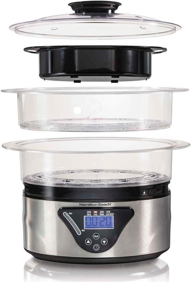 NeweggBusiness - Hamilton Beach 37537 Digital Two-Tier Food Steamer