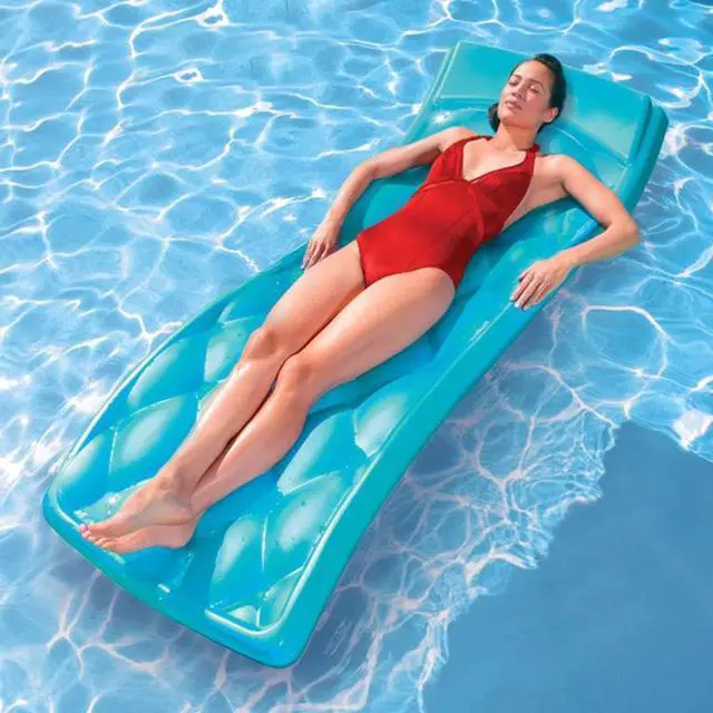 Alt view image 2 of 4 - SWIMWAYS 63047 Aquaria Avena Aqua 74x28x2