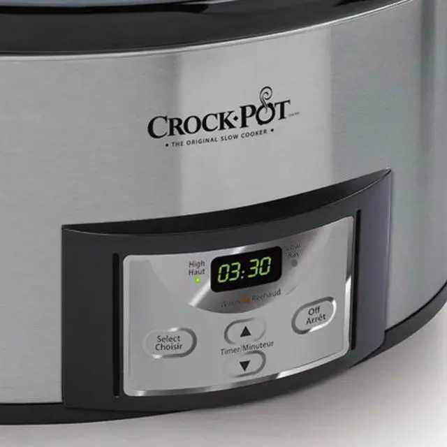 Alt view image 8 of 15 - Crock-Pot SCCPVL610T-S-A 6 Quart Cook Carry Oval Slow Cooker Stainless Steel