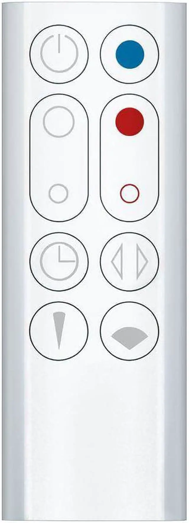 Alt view image 6 of 11 - Dyson AM09 Bladeless Fan Heater w/ Remote, White/Silver