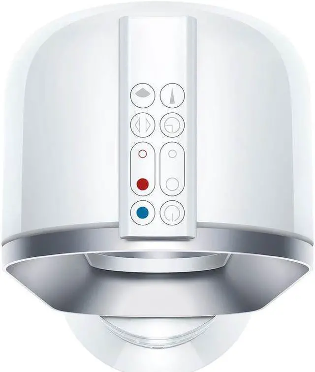 Alt view image 5 of 11 - Dyson AM09 Bladeless Fan Heater w/ Remote, White/Silver