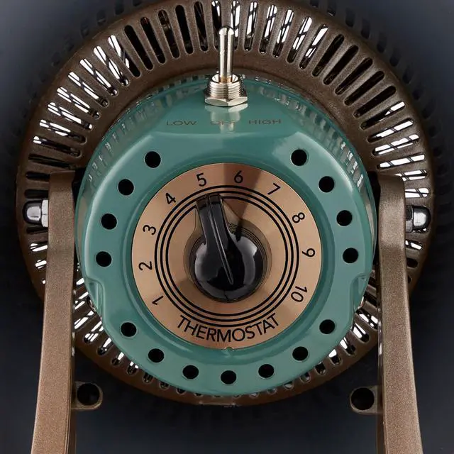 Alt view image 5 of 14 - Vornado VHeat Whole Room Vintage Home Portable Electric Space Heater, Green
