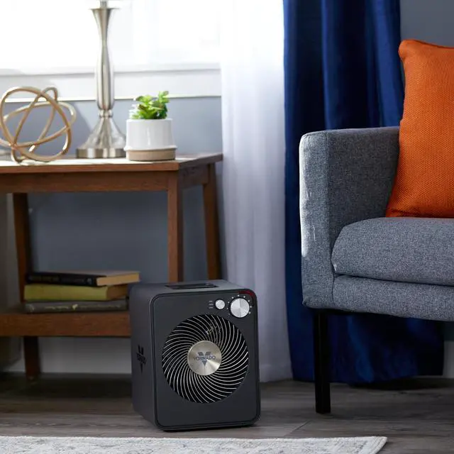 Alt view image 10 of 11 - Vornado 2 Setting Whole Room Vortex Circulation Space Heater, Black (For Parts)