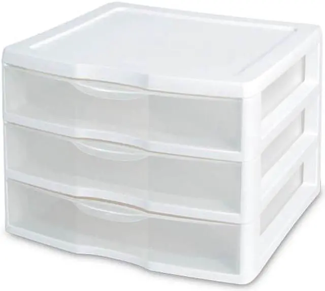 Alt view image 10 of 15 - Sterilite 3-Drawer Organizer - ClearView Wide 2093 - by Sterilite