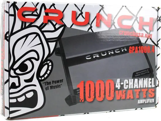 Alt view image 5 of 5 - NEW Crunch GPA1000.4 1000 Watt 4 Channel Amp A/B Class Car Audio Power Amplifier