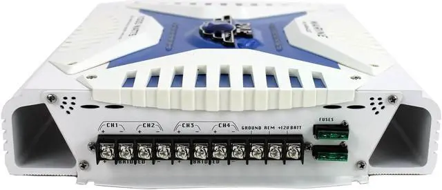 Alt view image 6 of 15 - Pyle PLMRA420 4 Channel 1000 Watt Waterproof Marine Bridgeable Mosfet Amplifier