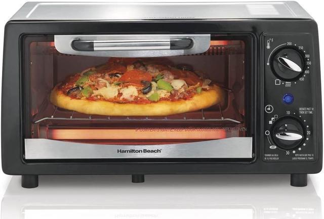 Hamilton Beach 4 Slice Capacity Energy-Saving Toaster Oven, Black