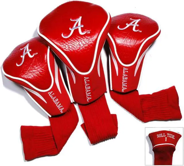 Alt view image 6 of 7 - Team Golf 3-Pack of Club Covers (Alabama) Headcover