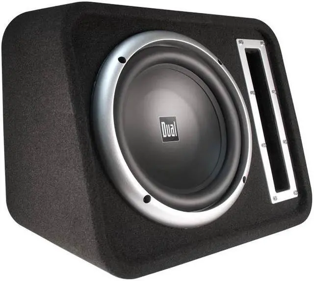 Alt view image 4 of 7 - Dual SBX100 10" 500W Car Audio Subwoofer + Vented Sub Box + 1100W Amp + Amp Kit