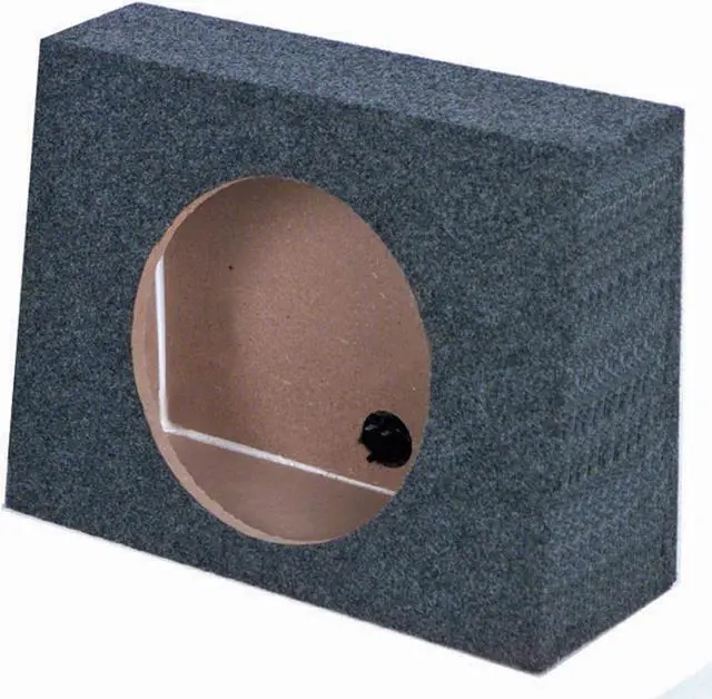 Alt view image 6 of 8 - Qpower QTW10S *Tw10S* Empty Split Woofer Box; 10" Angle;