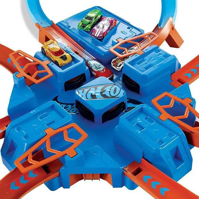Alt view image 7 of 8 - Mattel DTN42 Hot Wheels Criss Cross Crash Track Set