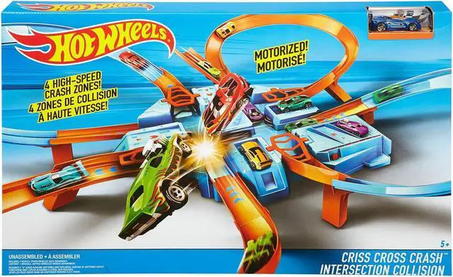 Alt view image 5 of 8 - Mattel DTN42 Hot Wheels Criss Cross Crash Track Set