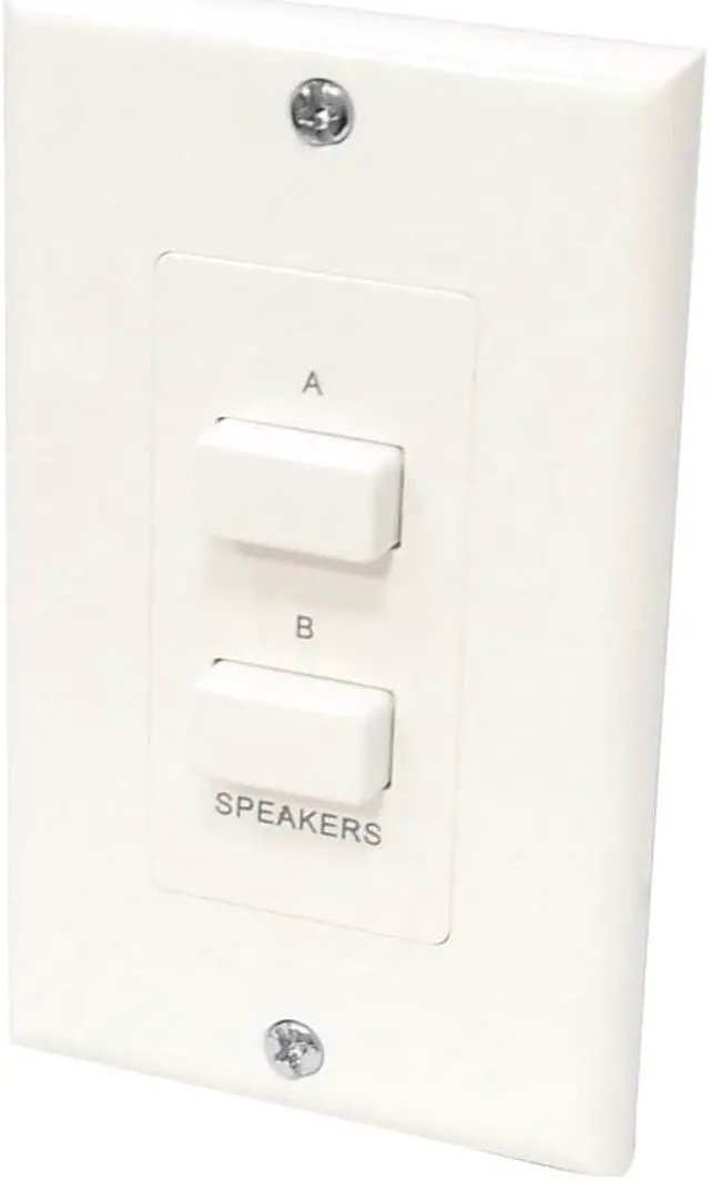 Alt view image 9 of 12 - Pyle PVCS2 In-Wall Speakers A/B Source Selector Switch Control Audio/ Video