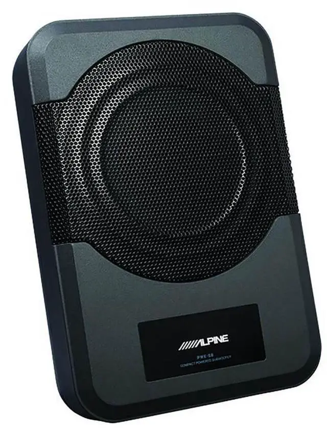 Alt view image 13 of 15 - Alpine Restyle 8" Amplified Subwoofer (PWE-S8-WRA) Custom Fit for 2011-Up Jeep Wrangler (4 door) - Under Seat Plug and Play 120 Watt Amplified Subwoofer