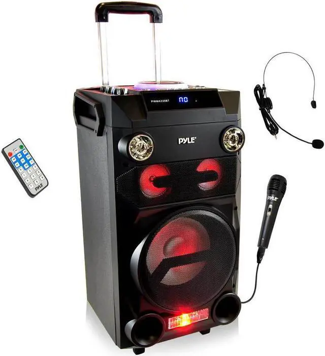 Main image of Pyle PWMA335BT 8" 250W Portable Bluetooth Karaoke PA Speaker & Wireless Mic