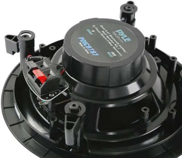 Alt view image 3 of 14 - PYLE PDICBT87 DUAL 8.0iIN BT CEILING OR WALL SPEAKER KIT