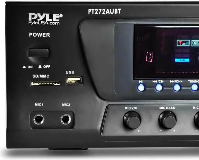 Alt view image 11 of 20 - PYLE PT272AUBT HYBRID AMPLIFIER RECEIVER