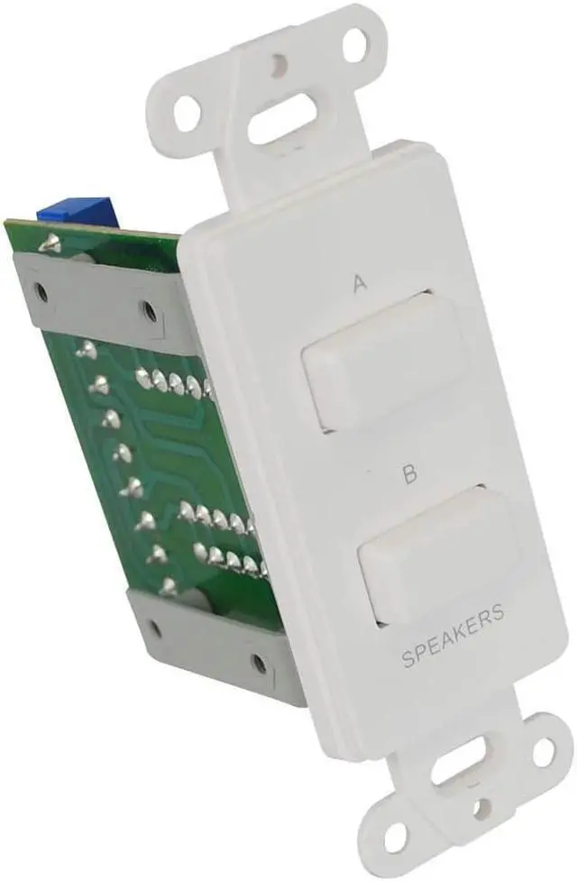 Alt view image 8 of 12 - Pyle PVCS2 In-Wall Speakers A/B Source Selector Switch Control Audio/ Video