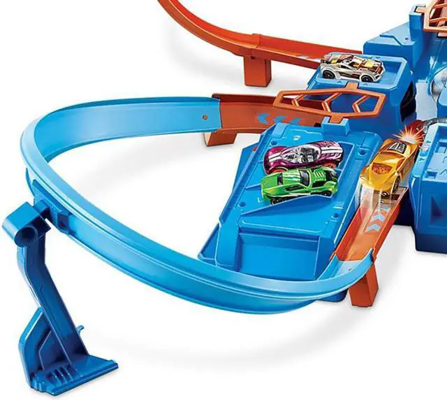 Alt view image 6 of 8 - Mattel DTN42 Hot Wheels Criss Cross Crash Track Set