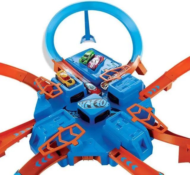 Alt view image 4 of 8 - Mattel DTN42 Hot Wheels Criss Cross Crash Track Set
