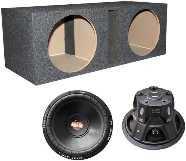 Alt view image 8 of 20 - Lanzar MAXP154D MaxP Series Small-Enclosure 4-Ohm Subwoofer (MAXP154D, 15 Inch, 2,000 Watts Max, Dual 4 Ohm)