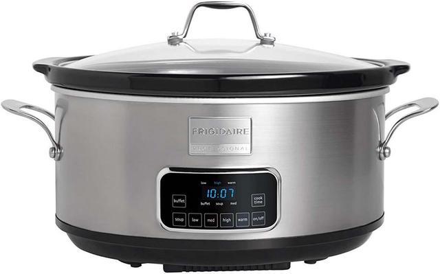 7 Quart Slow Cooker, Stainless Steel Slow Cooker