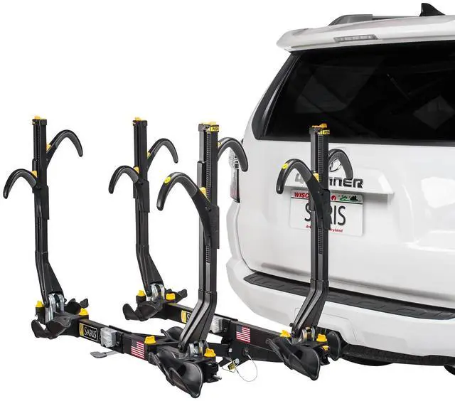 Alt view image 7 of 19 - Saris Freedom Superclamp EX 4-Bicycle Rear Mount Car Hitch Bike Rack