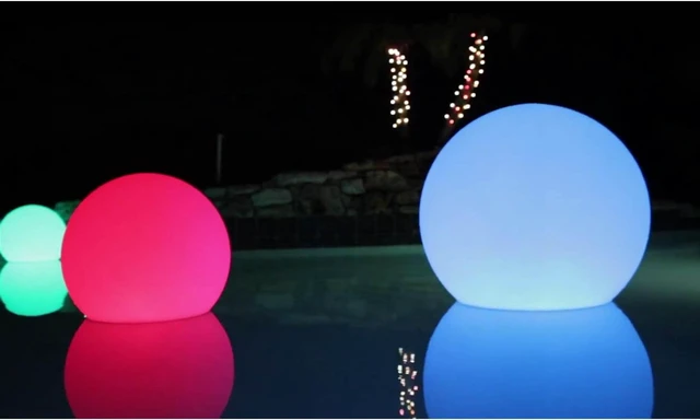 Alt view image 7 of 8 - Color Changing Waterproof LED Light - Ellipsis Ball