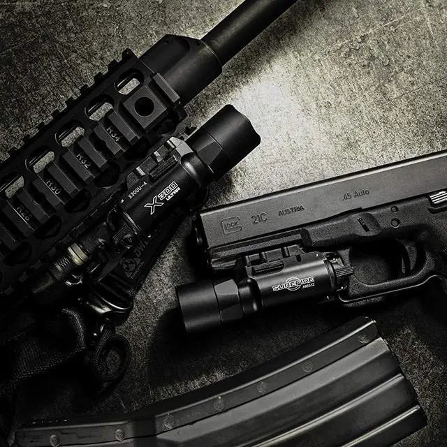 Alt view image 12 of 20 - Surefire Weapon Mounted Flashlight, LED, 600 lm, Blk   X300U-A