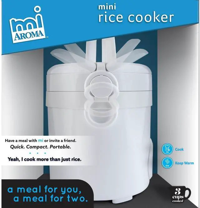 Alt view image 11 of 15 - Aroma MRC-903D 3 Cup Digital Cool Touch Mini Rice Cooker