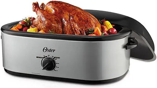 Alt view image 8 of 9 - Oster 18-Quart Roaster Oven with Self-Basting High-Dome Lid, Silver, CKSTRS18-VHD-D