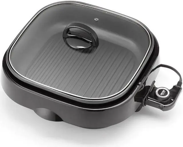 Alt view image 2 of 14 - aroma housewares asp218b 3in1 grillet indoor grill 4quart black