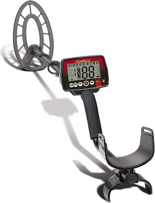 Alt view image 3 of 5 - Fisher Research F44 Multi-Purpose Metal Detector, 11" Coil, 7.69 kHz Freq