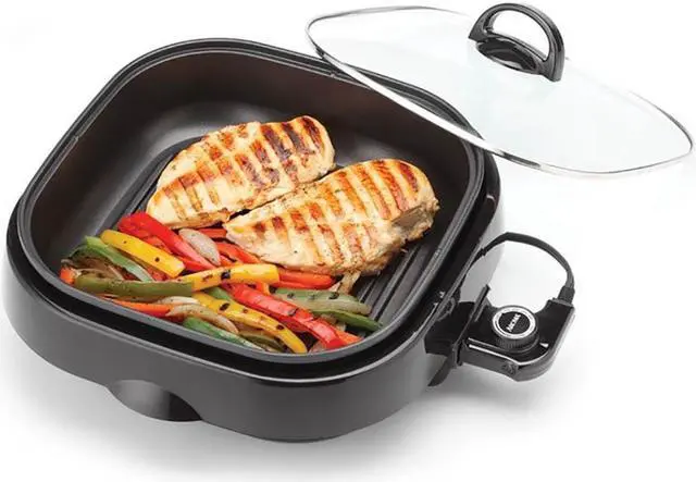 Alt view image 4 of 14 - aroma housewares asp218b 3in1 grillet indoor grill 4quart black