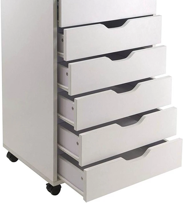 Alt view image 5 of 15 - Winsome Trading 10792 Halifax Cabinet for Closet - Office, 7 Drawers, White