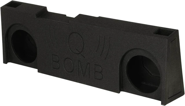 Alt view image 8 of 19 - QPower 2 Hole 2014-2016 GM/Chevy Crew Cab 10" Ported Subwoofer Box | QBGMC14210