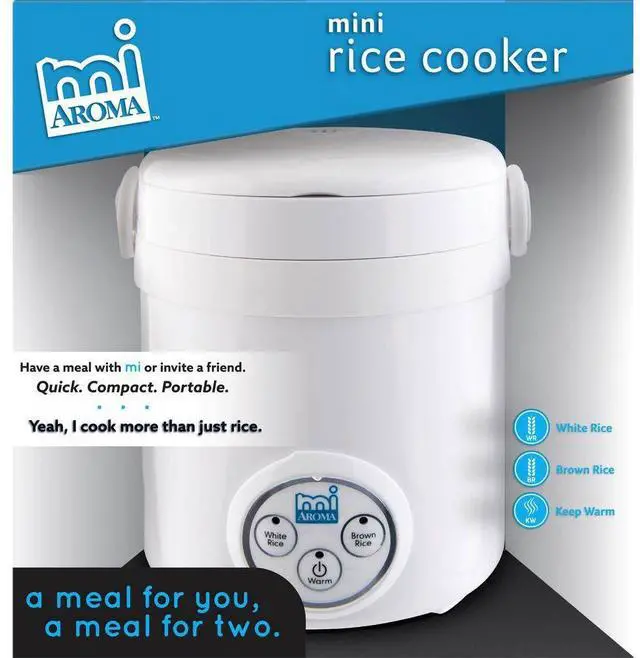 Alt view image 7 of 15 - Aroma MRC-903D 3 Cup Digital Cool Touch Mini Rice Cooker
