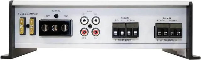 Alt view image 4 of 11 - Wet Sounds 600W 4-Channel Class D Hydro Tech Series Marine Amplifier