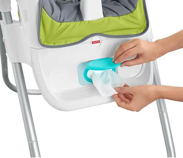 Alt view image 3 of 7 - Fisher-Price 4-in-1 Total Clean High Chair, Green/Gray