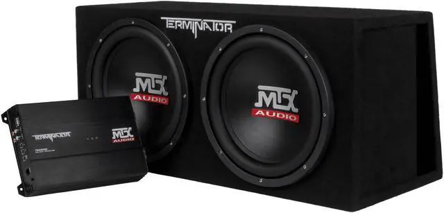 Alt view image 7 of 14 - MTX TNP212DV 12-Inch 2000-Watt Dual Loaded Subwoofer Enclosure with Amplifier