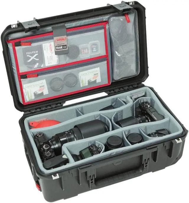 Alt view image 20 of 20 - SKB Cases iSeries 2011-7 Case with Photo Dividers and Lid Organizer (Black)