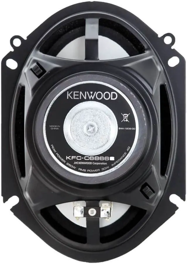 Alt view image 3 of 14 - Kenwood KFC-C6866S 6" x 8" 2-Way Car Audio Coaxial Speakers