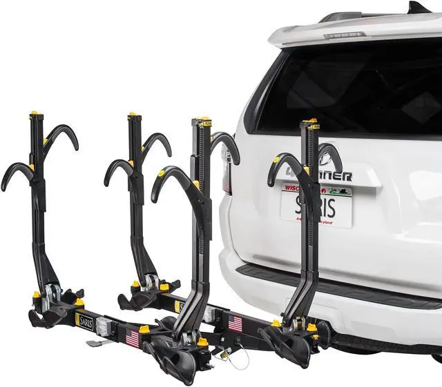 Alt view image 4 of 19 - Saris Freedom Superclamp EX 4-Bicycle Rear Mount Car Hitch Bike Rack