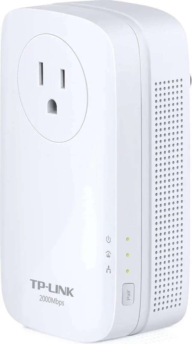 Alt view image 11 of 20 - TP-Link AV2000 Ethernet 2-Port GHz Passthrough Powerline Kit, 2 Pack