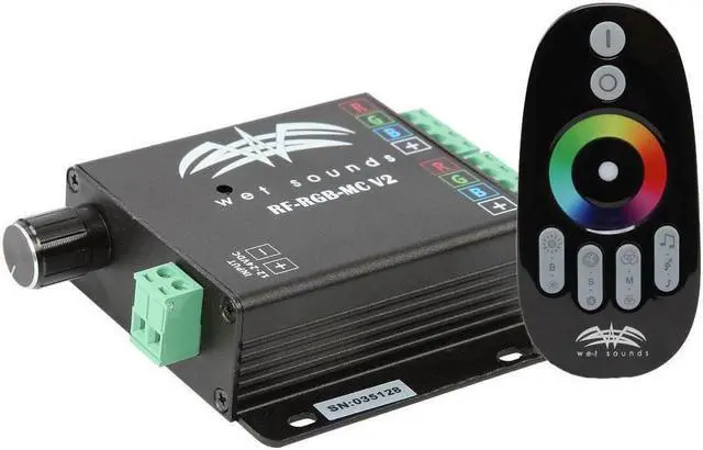 Alt view image 5 of 12 - Wet Sounds RF RGB Music Controller w/Touch Activated Remote