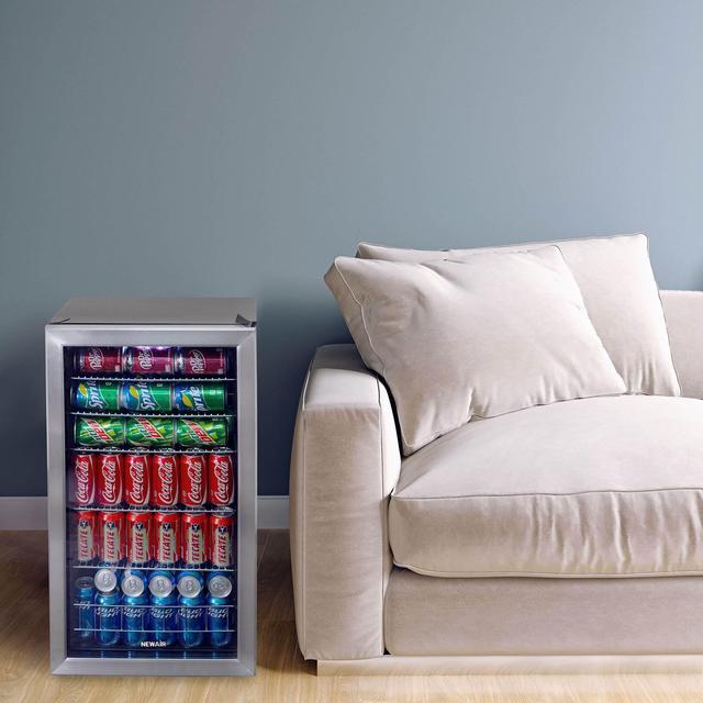 Alt view image 12 of 14 - NewAir AB-1200 126-Can Stainless Steel Beverage Cooler