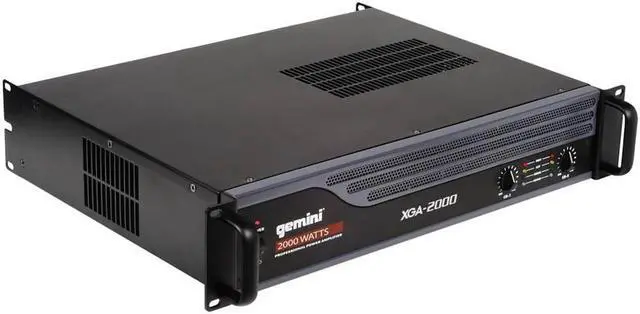 Alt view image 7 of 12 - GEMINI XGA-2000 2000W PEAK PRO POWER AMPLIFIER